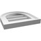 Ekena Millwork Round Top Surface Mount PVC Gable Vent w/ 2"W x 1-1/2"P Brickmould Frame, 12"W x 12"H GVPRT12X1202SN - alternate 2